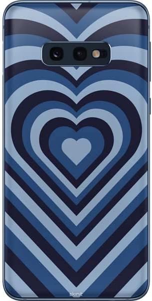 Skinit Decal Phone Skin Compatible with Samsung Galaxy S10e - Officially Licensed Skinit Originally Designed Blue Heart Pattern Design