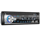 Autoradio Bluetooth 1DIN con RDS, sintonizzatore Wistrue FM 87,5-108 MHz, chiamate in vivavoce, 18 stazioni di memoria