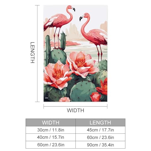 Impression vintage flamants roses de qualité pour salon - 3