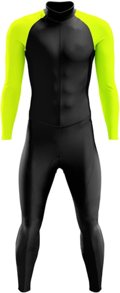 Men's Long Sleeve Track Suit Mountain Bike Trisuit Leotard Jumpsuit Cycling Suit Swimsuit Speedsuit