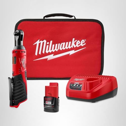 Milwaukee 2457-21 3/8-in Cordless M12 Lithium-Ion Ratchet Kit