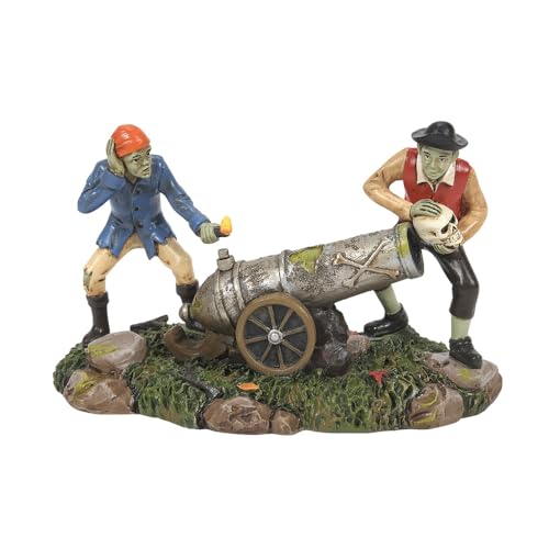 Department 56 Snow Village Halloween Accessories Explosive Skullduggery Figurine, 3 Inch, Multicolor