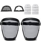 BFhongly 2 Pack Anti Fog Protective Full Face Shield, Plastic Safety Face Shield Equipment for Unise