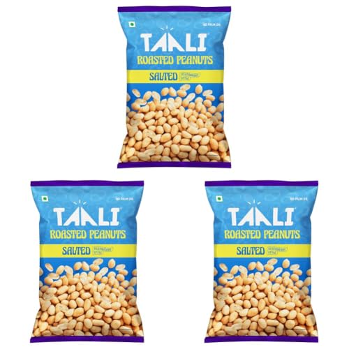 Image of Taali Roasted Salted Peanuts | Bharuchi Nuts | No Palm Oil, Rich in Protein, Not Fried, 150g (Pack of 3)