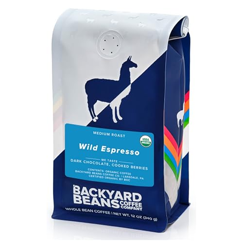 Backyard Beans Coffee Wild Espresso, orgánico, en grano, 12 oz miniatura 7
