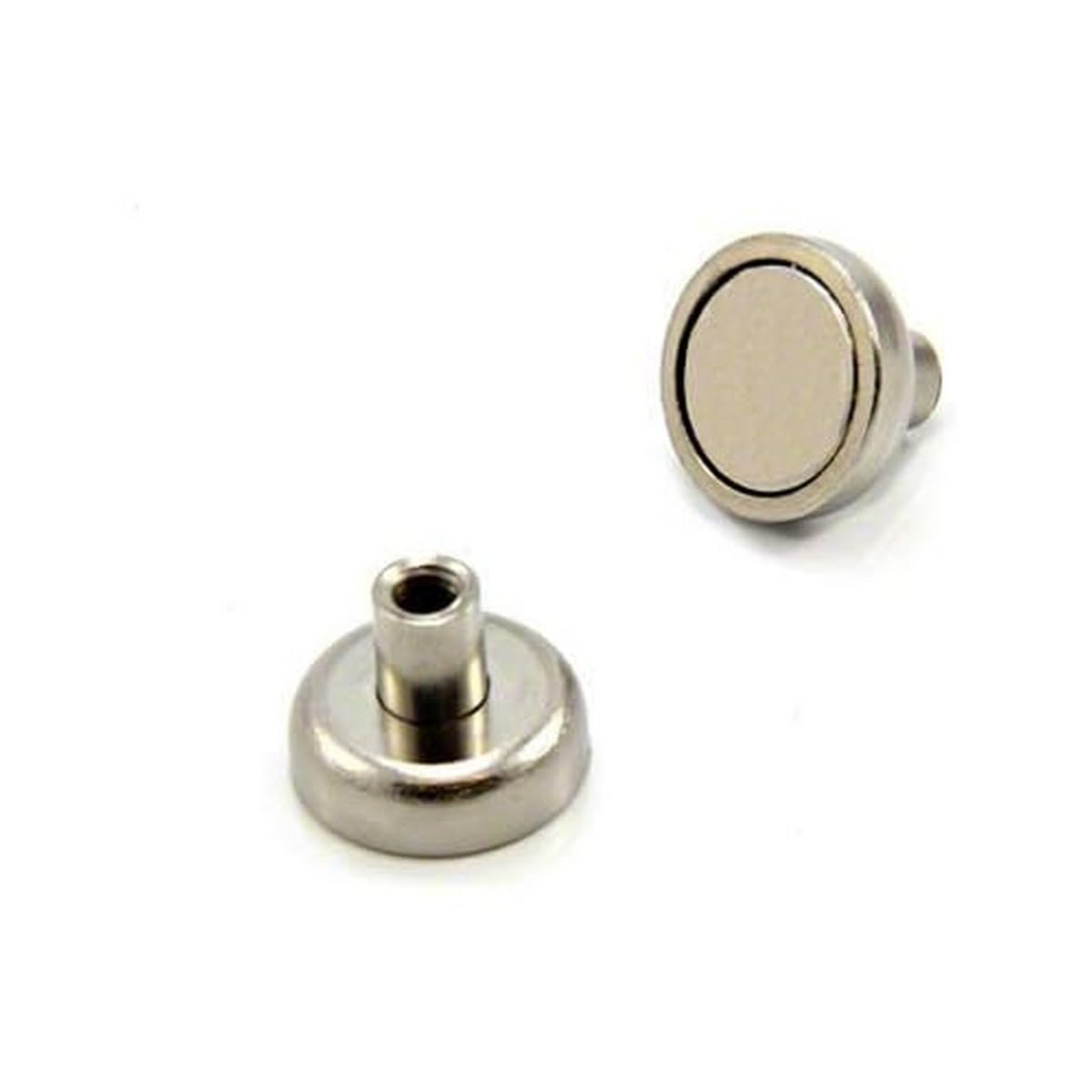 N42 Neodymium Pot Magnet for DIY, Engineering, Manufacturing, Hanging and Holding Applications - 16mm dia x 13mm tall x M4 thread - 9.7kg Pull