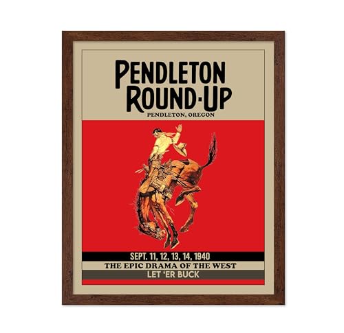Poster Master Vintage Rodeo Poster - Retro Round-Up Print -