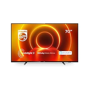 Philips TV 70PUS7805/12 70 inch tv met Ambilight en spraakbesturing (4K UHD LED TV, HDR10+, Dolby Vision, Dolby Atmos…