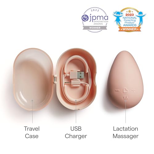 Munchkin Warm Touch Lactation Massager with Heat and Vibration, Light Pink - image 4