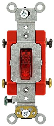 Interruptor tripolar Leviton 1222-7PR para evitar ruidos eléctricos en líneas de 277V