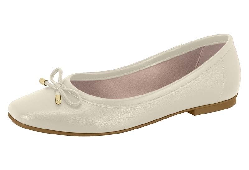 Ballerines plates bout carré blanc taille 39.5 chaussures confortables femme