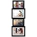 Malden International Designs Collage Picture Frame, 4 Option, 2-4x6 & 2-5x7, Black