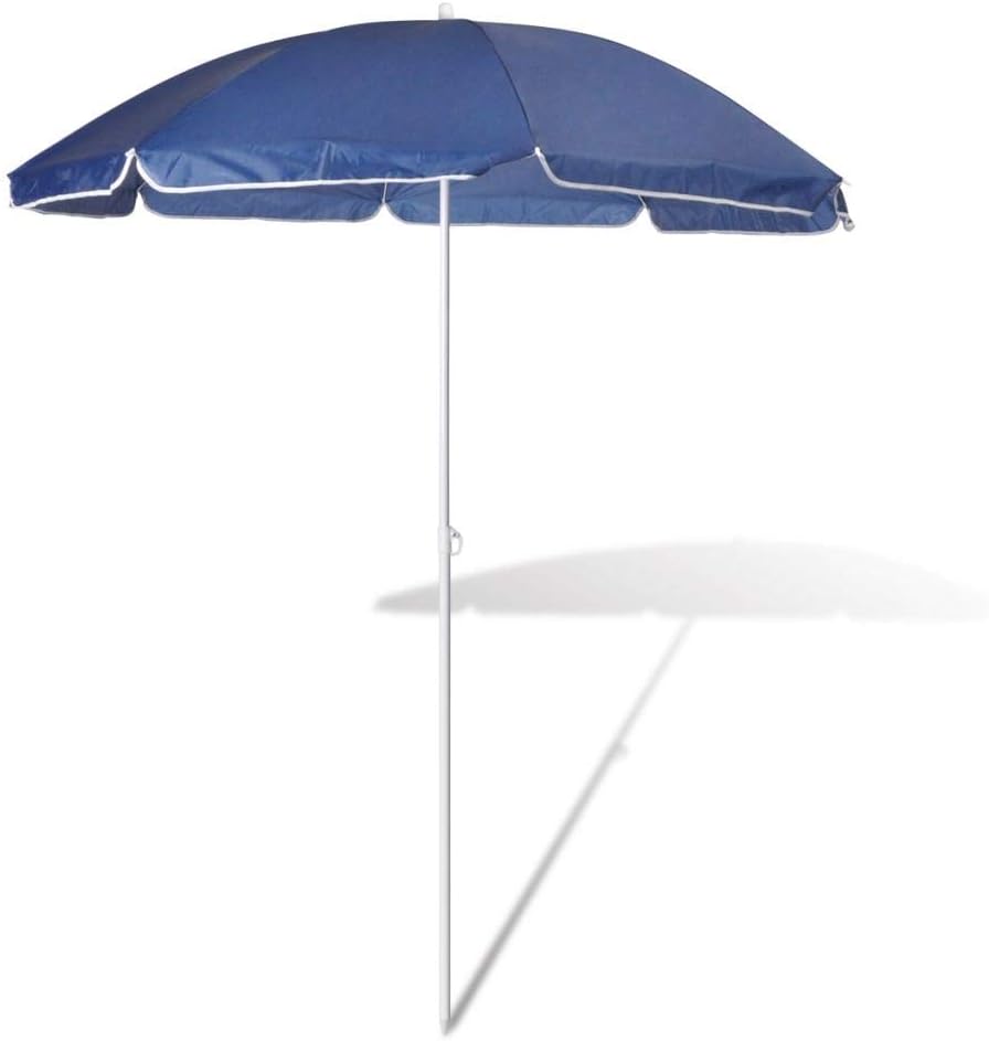 yorten 180cm Beach Umbrella Sun Shade Parasol Umbrella Outdoor Garden UV-proof Sun Protection Blue