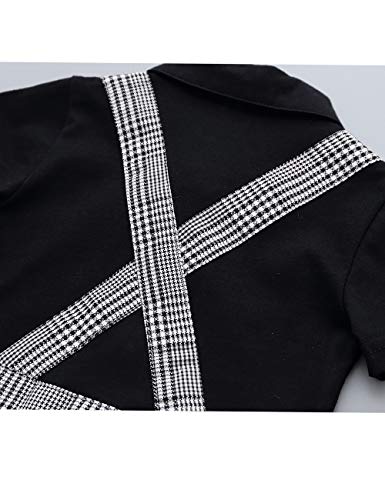 HMD Baby Boy Gentleman White Shirt Bowtie Tuxedo Onesie Jumpsuit Overall Romper（0-18M） …4