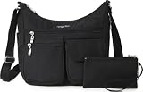 Baggallini Everywhere Bagg - Hobo Crossbody Bag for Women with RFID Wristlet – Water-resistant Travel Bag