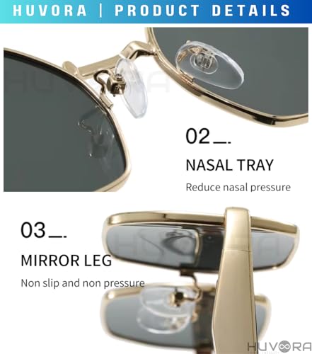 Image of Retro Hexagonal Designer UV Protected Unisex Oval Sunglasses for Men Women | Stylish UV400 Protection Metal Frame Branded Geometric Goggles for Driving Fashion Party Sqaure Shades