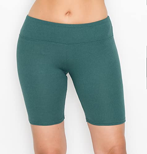 Image of ALWAYS Faux Leather Shorts - High Waist Active Stretch Yoga Short Pants for Women