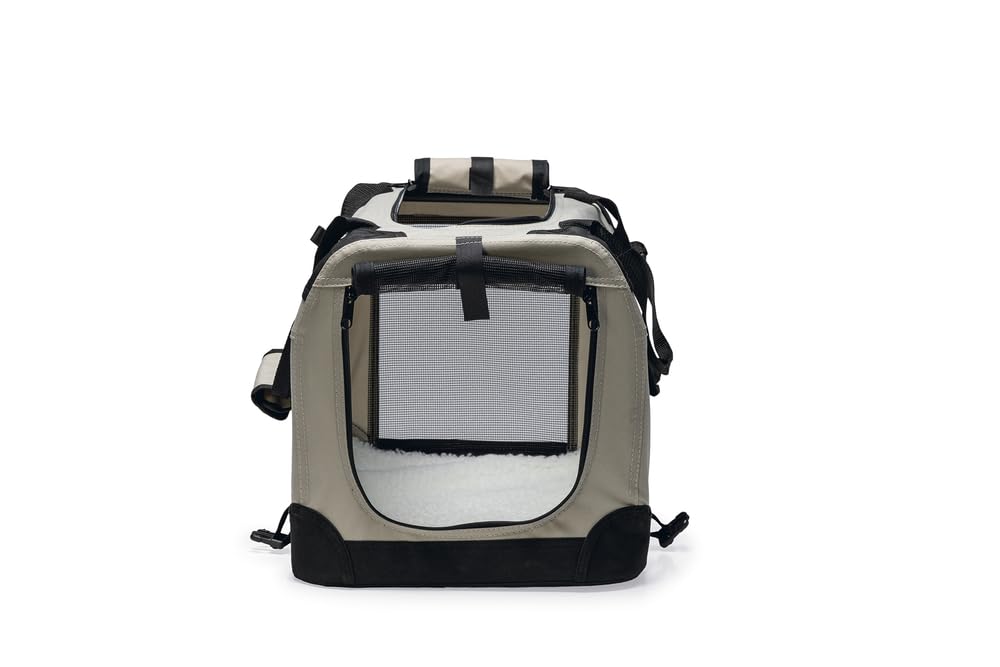 Karlie 506729 Transportbox Fun, Nylon, grey, 47x35x35 cm