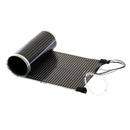 QuietWarmth QWARM1.5X5F120 120V Electric System for Laminate & Floating, Quiet and Warm with Uniform Heating, Ultra-Thin and Maintenance Free in-Floor Mat, 1.5' x 5', Black