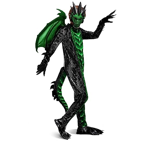 Spooktacular Creations Child Green Dragon Costume, Boys Dragon Wings, Tail and Mask Set for Halloween Dress Up (Small(5-7 yrs)) - Image 4