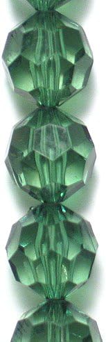 Expo International BD53354 Acrylic Faceted Beads 8-Inch Strand, Green