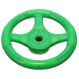 Yardenfun Kids Steering Wheel Toy for Outdoor Playsets and Swings Portable Plastic Steering Wheel Accessory for Pretend Play and Backyard Recreation Child Size 6.3 Inch
