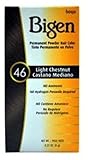 Bigen Permanent Powder Hair Color 46 Light Chestnut 1 ea (Pack of 5)
