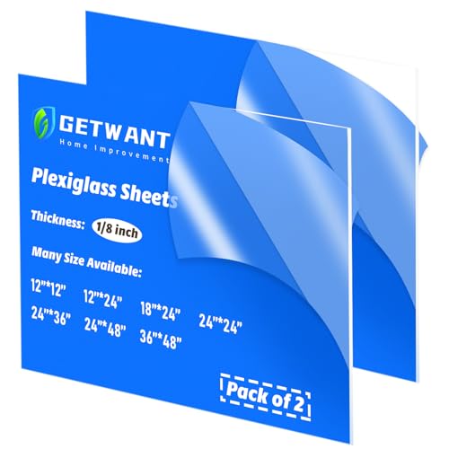 GetWant 24x36 Plexiglass Sheets - 1/8 inch Thick - 2...