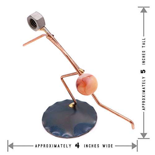 Bowler Backswing Man Collectible Handmade Metal Art Figurine, Desk Accessories, Trophy, Boss Gift, Office Décor, Business Professional, Bowling #TOP4