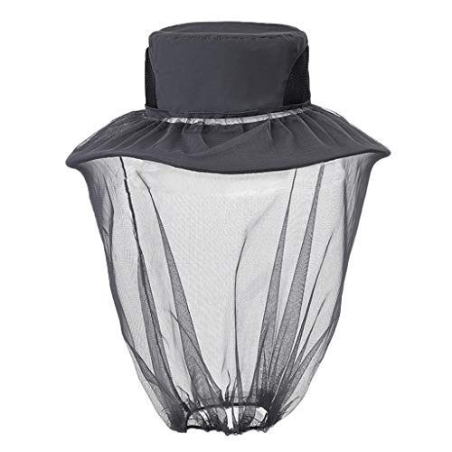 Tongina Chapéu De Sol Com Mosquiteiro Removível Para Net Caminhadas Ao Ar Livre Pesca Camping - Cinz