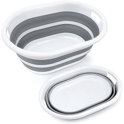 Collapsible Dog Bathtub, Portable Pets Bathing Tub for Puppy Cats, Gray