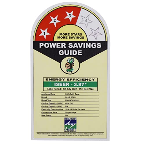 Image of Blue Star Air Conditioner|2 Ton 3 Star|Fixed Speed Split AC|Copper|FB324DNU|2022|White