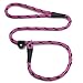 Mendota Products Slip Lead, 1/2" X 6', Black Ice Raspberry, Dogs