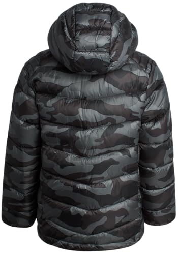 Image of URBAN REPUBLIC Boys Puffer Jacket - Packable Warm Insulated Hooded Boys Winter Coat with Pockets (Sizes 4-20)