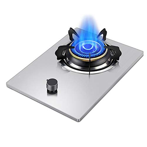 Estufa de gas de un solo quemador, protección contra fallos de llama y fácil de limpiar, ideal para uso doméstico en la cocina
