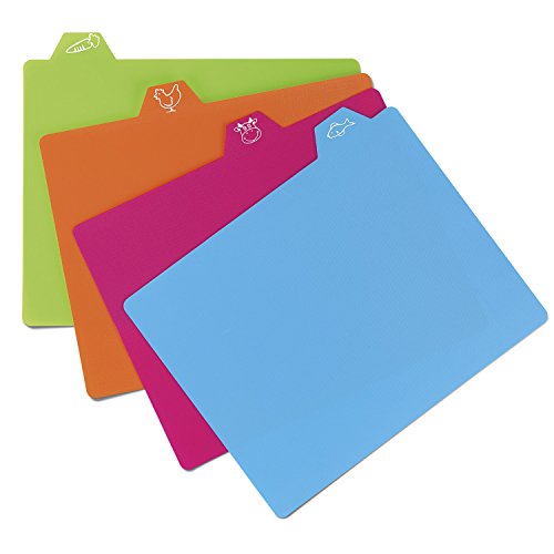 Cuisinart Ccm-4Pc 4-Piece Set Plastic Cutting Mats, Multicolor #TOP1