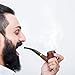 Joyoldelf Smoking Pipe, Tobacco Pipe for Smoking with Gift Box, Wooden Tobacco Pipe with Flat Bottom, Rosewood Pipe Set with 9mm Pipe Filter, Pipe Scraper and Smoking Accessories