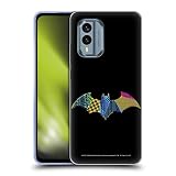 Head Case Designs sous Licence Officielle Justice League DC Comics Batman Icônes Électriques Foncés Coque en Gel Doux Compatible avec Nokia X30