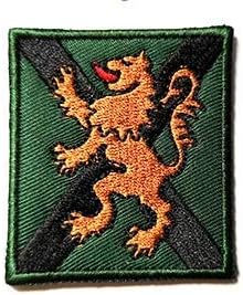 StarWay British Scottish Brigade Rampant Lion TRF Embroidered Patches for Embroidery Cloth Patch Badge Hook & Loop Christmas Embroidered Patch color1