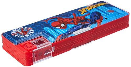 Image of Spiderman Power Magnetic Pencil Box for Boy & Girl, Aesthetic, Space Astronaut Theme Pencil Case Return Gifts for Kids, Multicolor