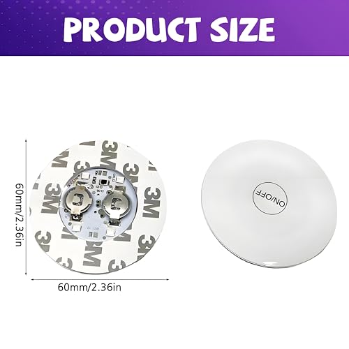 Begonia 12 Stück LED Untersetzer, 8 Lichtmodi Bunt LED Untersetzer, Leuchtende Untersetzers Sticker Stimmungslichter, 6CM Leuchtend-Untersetzer Lichter für Party Bar Hochzeiten Weihnachten