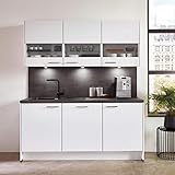  Küchenzeile Einbauküche nobilia elements URBAN  Beton Schiefergrau  4,59 m  vormontiert  inkl. E-Geräte