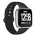 Produktbild Deilin Armband für Fitbit Versa/Fitbit Versa Lite für Damen und Herren, Silikon Sport Armband Weiches Verstellbares Armband für Fit bit Versa Smartwatch (Schwarz, S)