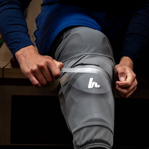 Howies Hockey Tape - Clear Shin Pad & Sock Tape Pack of 5 - Strong Grip, Elastic & Durable - Premium Sports Tape for Hockey Equipment