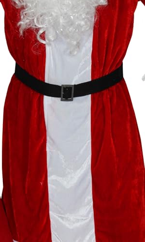 Foxxeo Rotes 6-teiliges Premium Weihnachtsmann für mit Mantel für Herren - Größe M-XXXXL, Größe:XL/XXL