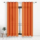 cortinas naranjas con que color de pared combina CONTENIDO: 2 Piezas, cada panel mide 140 Anchura x 260 cm de Altura.