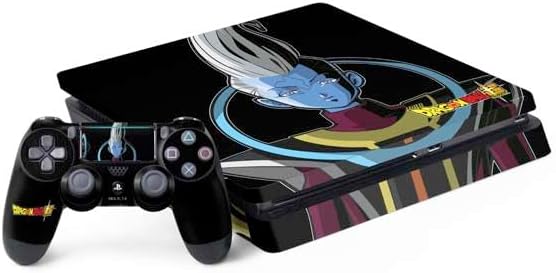 Skinit Decal Gaming Skin Compatible with PS4 Slim Bundle - Officially Licensed Dragon Ball Super Goku Vegeta Super Ball Design