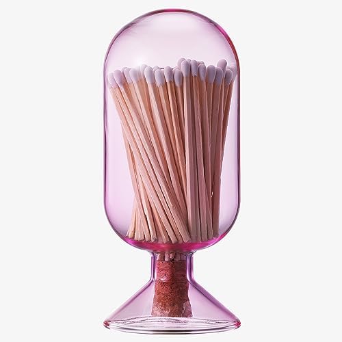 Skeem Fireplace Glass Match Cloche with Striker Moss