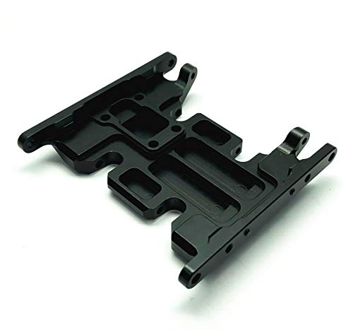 Treal Aluminum Center Transmission Skid Plate Mount For Axial Scx10 Ii Upgrades 1/10 Rc Crawler 90046 90047 Parts (Black) #TOP1