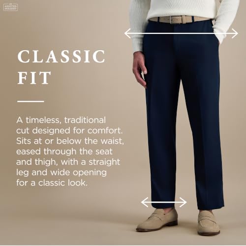 Image of Haggar Men's Classic Fit Premium No Iron Khaki Pant